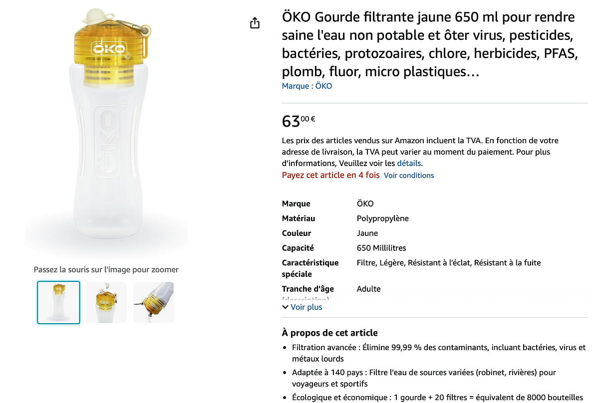 Gourde isotherme Decathlon vs Gourde isotherme OKO Fresh