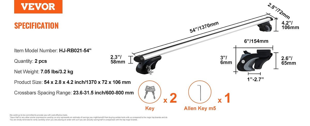 Fixation sécurisée d'une tente de toit MH500 sur des barres transversales