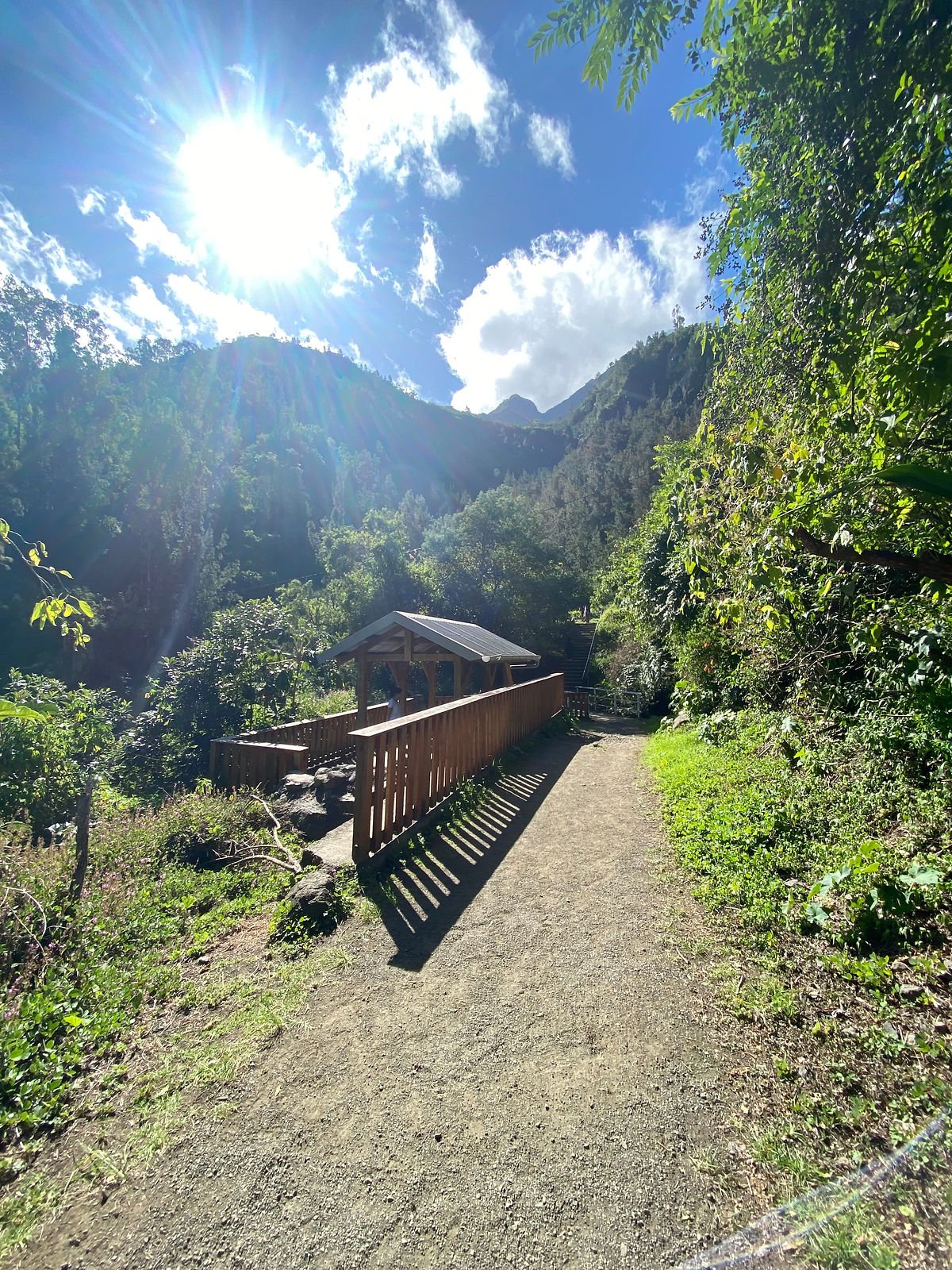 Fin du sentier des porteurs Cilaos