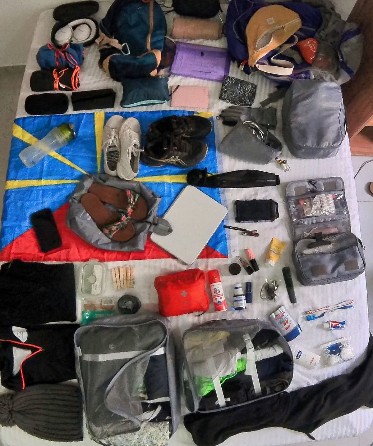 Contenu de mon sac à dos 