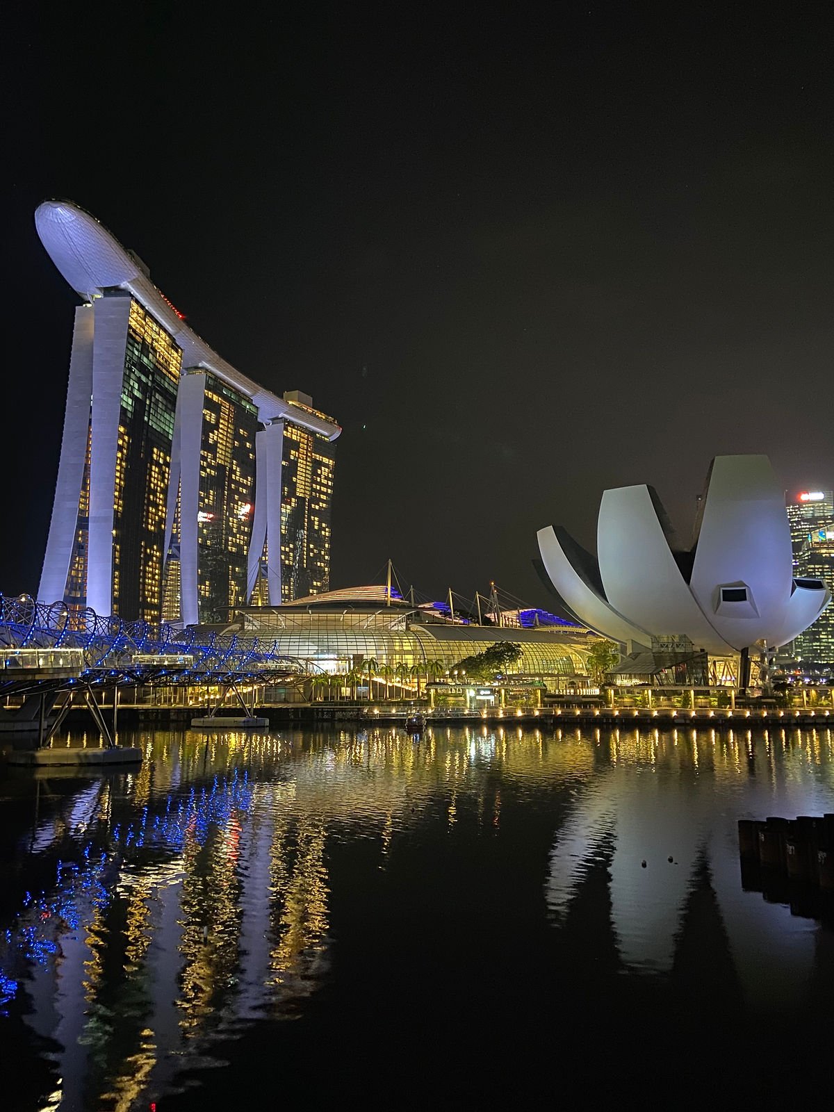Marina Bay Singapour la nuit