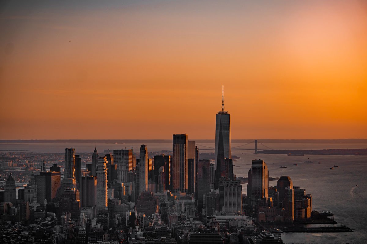 Coucher de soleil depuis The Edge