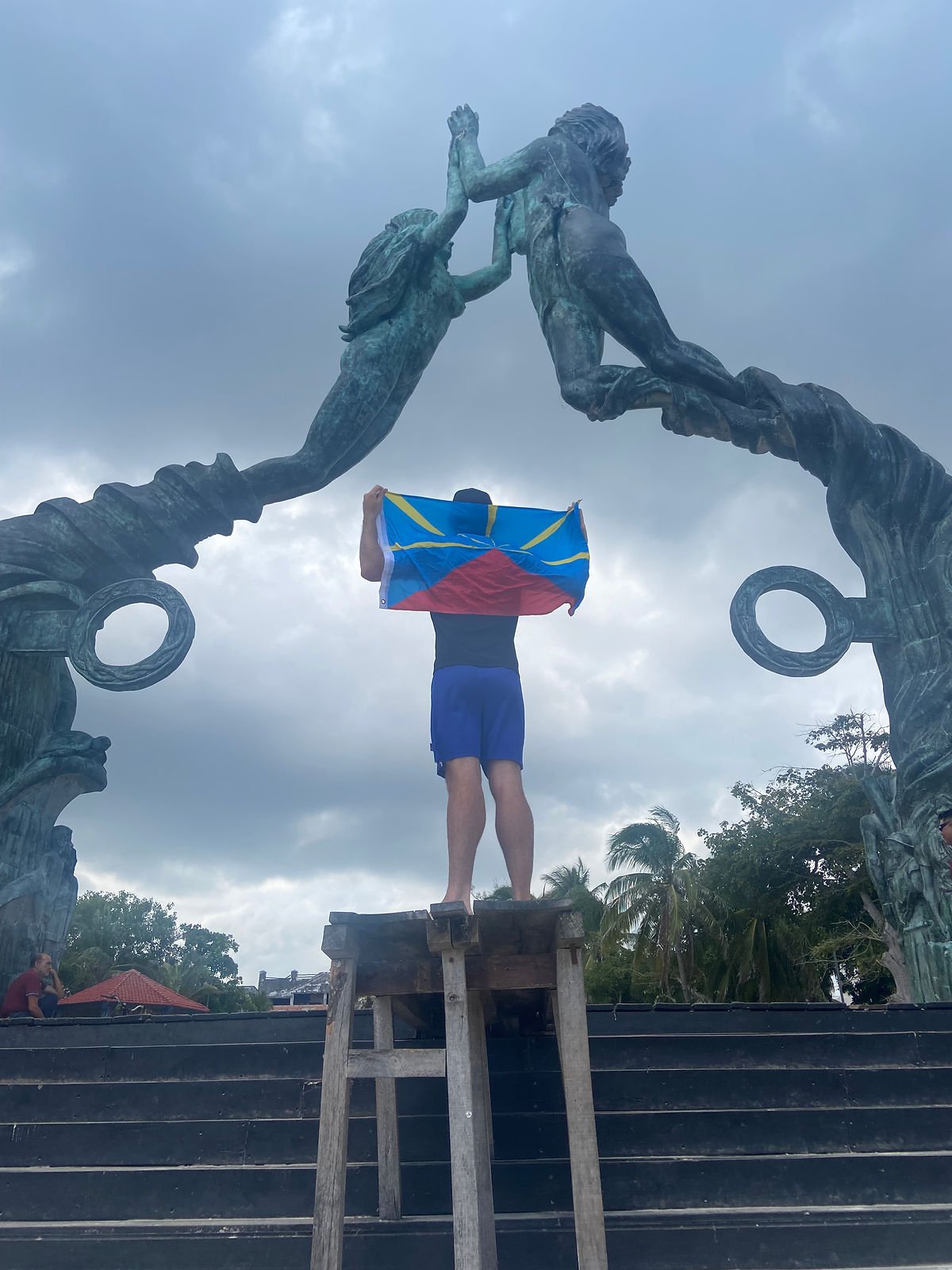 Pensée pour les coureurs du Grand Raid Réunion depuis Playa del Carmen !
