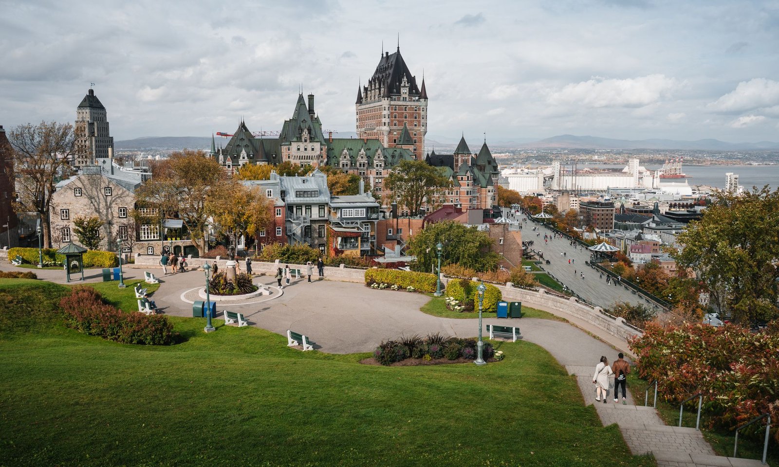 Vue sur le Château Frontenac et le Vieux-Québec au Canada